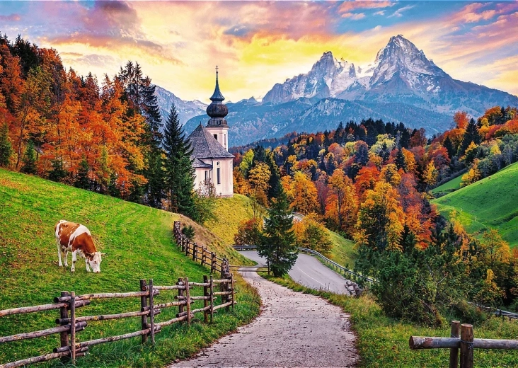 Puzzle Autumn in the Bavarian Alps 2000 pieces