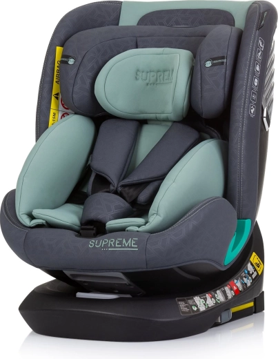 Chipolino autokrēsliņš Supreme i-Size 40–150 cm Isofix 360 – Pastelis