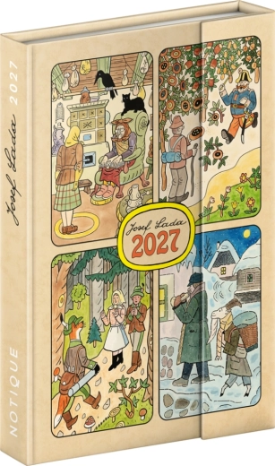 Notique weekly magnetic diary Josef Lada 2027 11 x 16 cm
