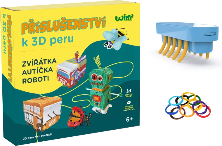 Skrienoši dzīvnieciņi 3D pildspalvai WIKY – čehu iepakojums