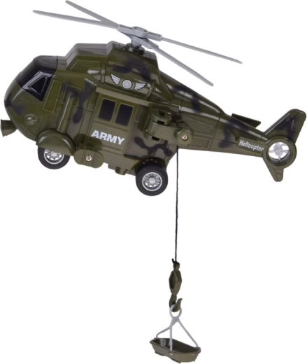 Helikopters ar rotoru un glābšanas vinču
