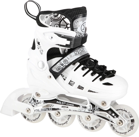 Bērnu slidas 4v1 NILS EXTREME NH10905 – Balta (8. variants)