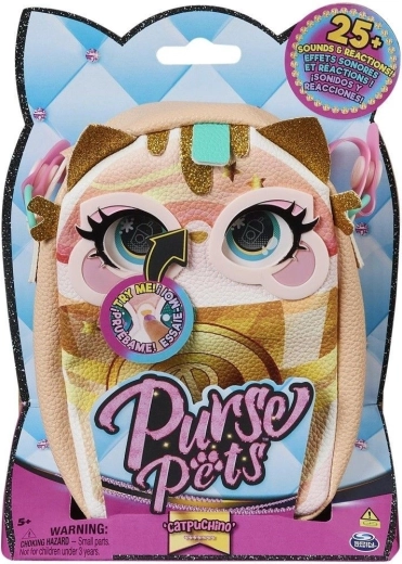 Spin Master Purse Pets Catpuchino interactive handbag for kids