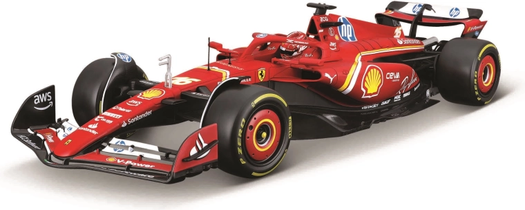 Auto modelis 1:18 Ferrari SF-24 (2024) aizsargājošā futrālī