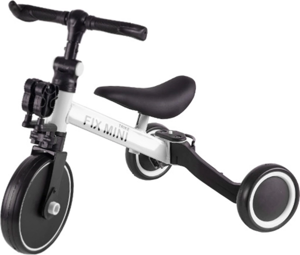 Trike Fix Mini bērnu līdzsvara velosipēds un trīsritenis 3 vienā – Balts