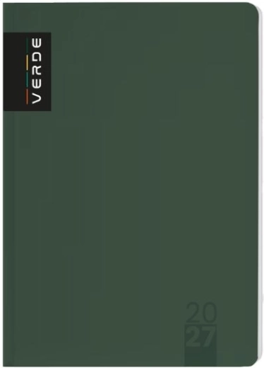 Dienas plānotājs Verde A5 (dienas) 2027 zaļš
