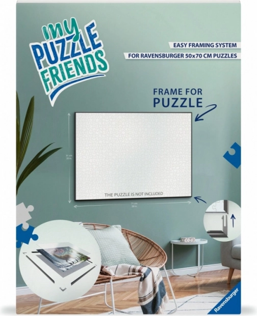Rāmis puzlēm RAVENSBURGER My Puzzle Friends 70 × 50 cm – melns