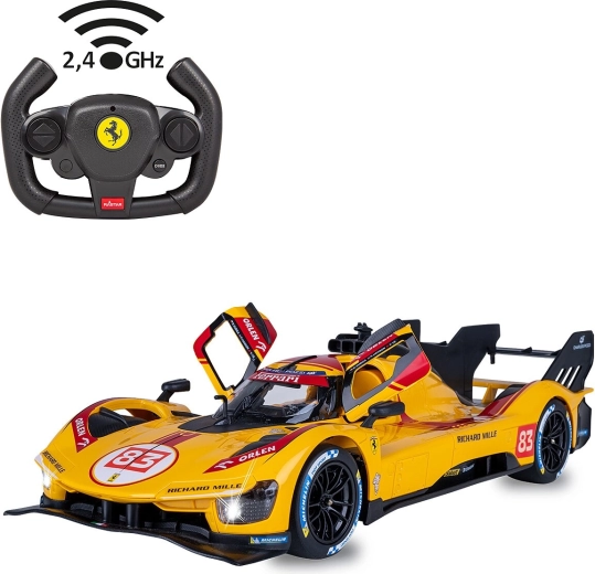 Tālvadības auto JAMARA Ferrari 499P-N83 1:14, dzeltens