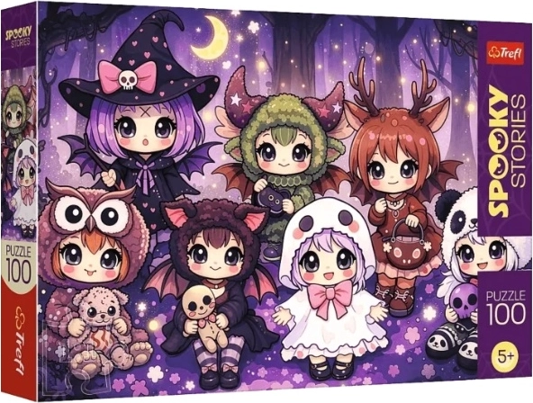 Puzle SpookyStories: leśna drużyna czarów (100 gab.)