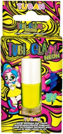 Tuban Tubi Glam children's nail polish neon yellow