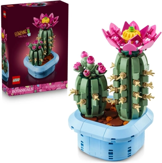 Ziedošs kaktuss LEGO Botanicals dekoratīvais būvēšanas komplekts