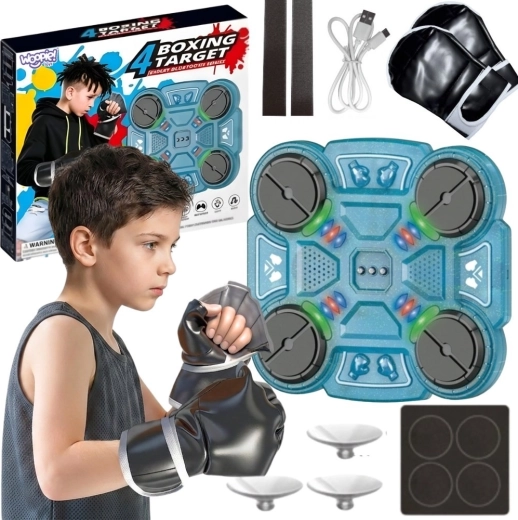 Woopie smart music boxing target for the wall, blue