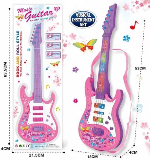 Children's guitar 53 cm with light and sound