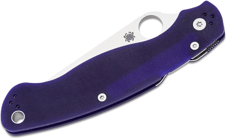 Ergonomic G10 handle and four-position clip