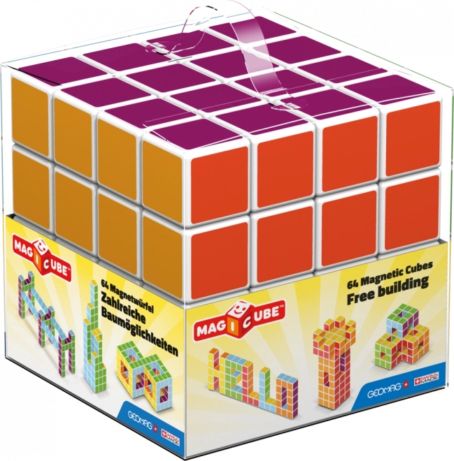 Magnētiskie klucīši Geomag Magicube Free Building 64 gab.