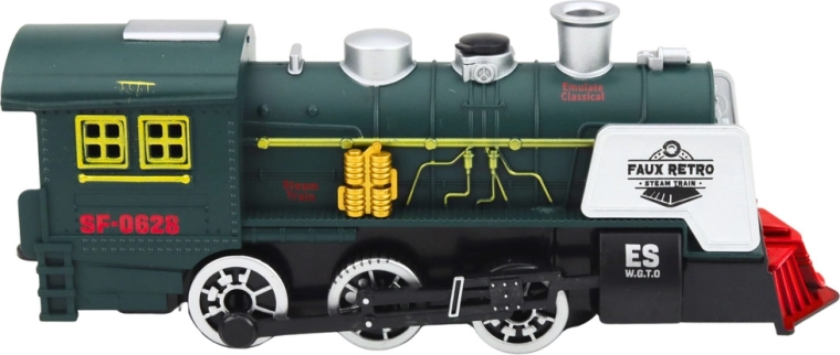 Light and sound effects like a real train