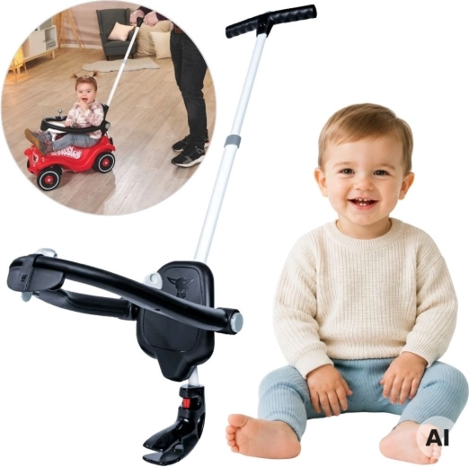 BIG Push Bar with Backrest and Safety Feature for Bobby Car