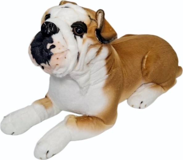 Plush bulldog dog - 1 piece