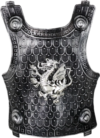 Helmet and vest in knight style
