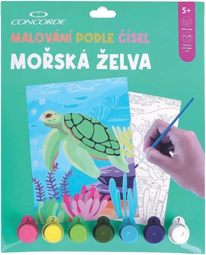 Gleznošana pēc numuriem CONCORDE – jūras bruņurupucis