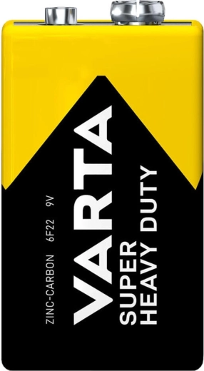 VARTA SuperLife 9V battery 6F22 zinc