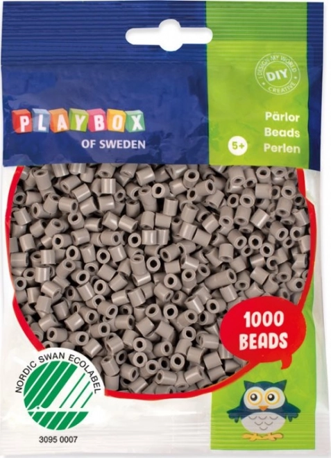 Gludināmās krellītes Playbox pelēkas 1000 gab.