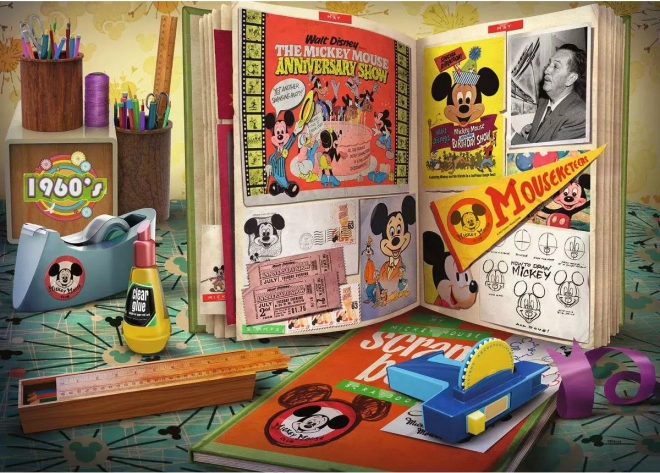 Ravensburger Puzzle Disney Mickey – 60th Anniversary, 1000 Pieces