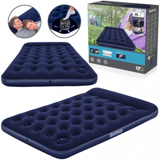 Bestway piepūšamais divvietīgais matracis Air Mattress Full 191 × 137 × 28 cm ar integrētu pumpi
