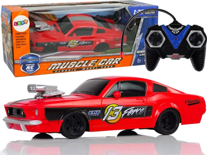 RC sporta auto 1:20 sarkanā krāsā ar tālvadību