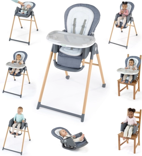 Daudzfunkcionāls bērnu barošanas krēsls 7-in-1 Ingenuity Proper Positioner Chambray
