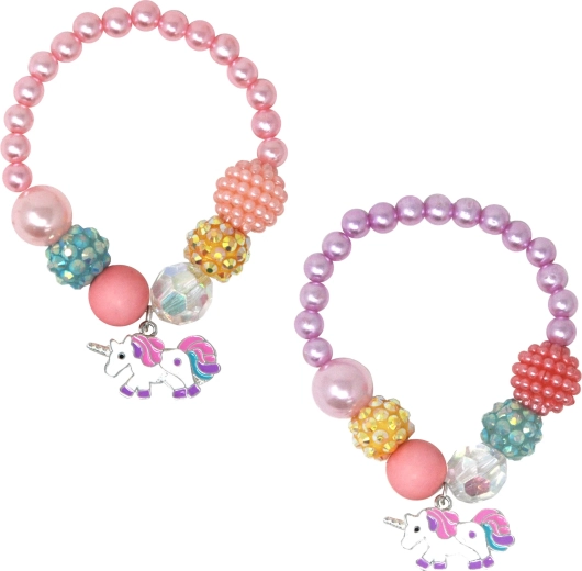 Pink Poppy Unicorn Bracelet