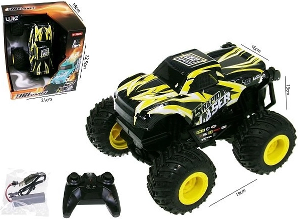 Bezceļa RC automašīna ar 360° rotāciju