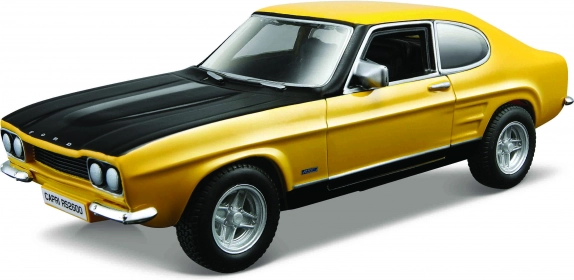 Bburago Ford Capri RS2600 dzeltens modelis 1:32