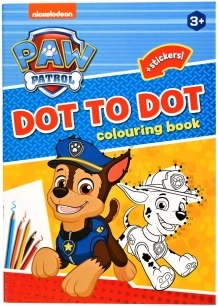 Krāsojamās lapas un papildiniņas PAW PATROL A4 ar uzlīmēm