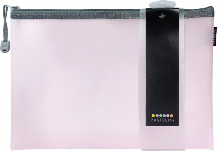 Envelope with Zipper A4 Pastelini Pink