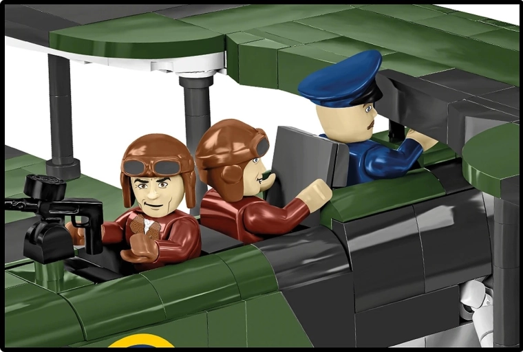 Detailed cockpit and multi-member crew