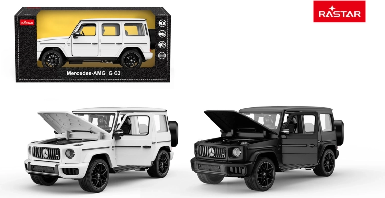 Mercedes AMG G63 1:24 Rastar car model - black