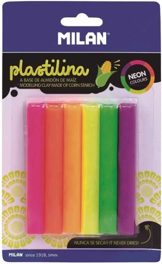 Neona plastilīns 6 gab.