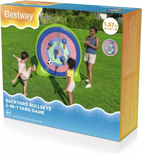 Inflatable 2-in-1 Target for Throwing and Kicking