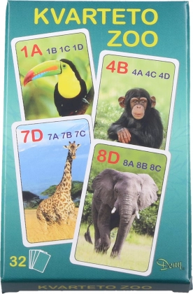 Kāršu spēle kvartets ZOO
