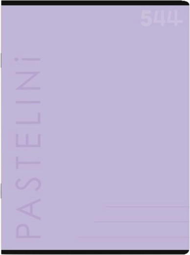 A5 klade Pastelini violetā krāsā, līniju