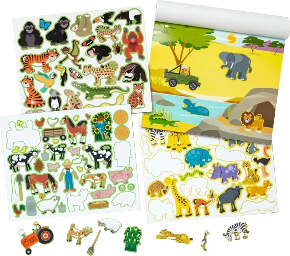 Sticker Pad Animal Habitats – Reusable Stickers MELISSA & DOUG