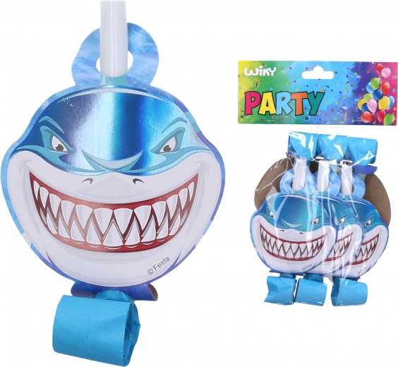 Shark party blowouts, 6 pcs