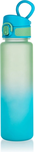 Sporta ūdens pudele 750 ml, zili–zaļa