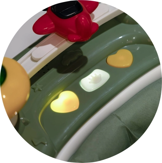 Interaktīvs panelis ar gaismām un mūziku