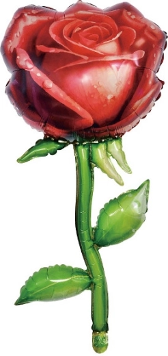 Folijas balons rozes formā