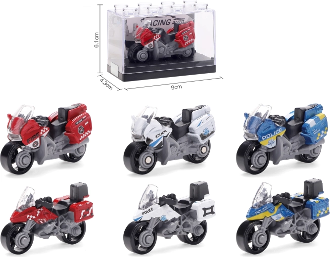 Metāla motocikla modelis 1:64 – vairāki veidi