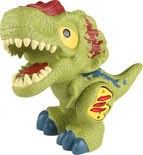 Dinozaurs ar gaismas un skaņas efektiem – zaļš