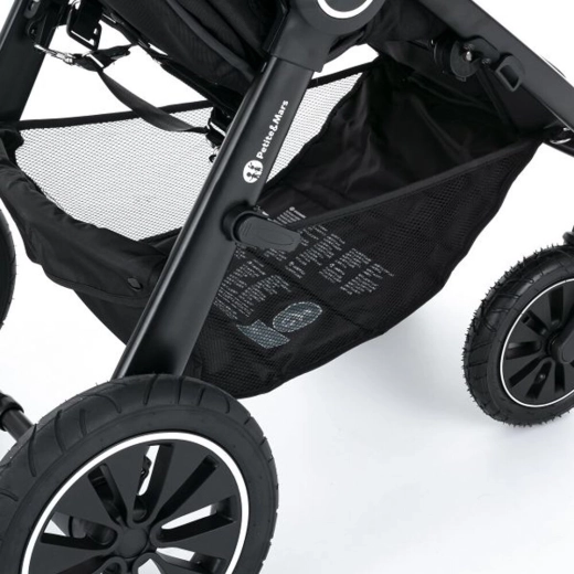 Air-filled wheels for a smooth ride even on rough terrain