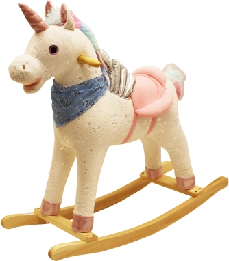 Rocking unicorn with rainbow effects 74 × 33 × 65 cm